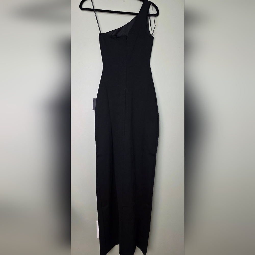 Lulus XS Good Times Only Black One-Shoulder Maxi Dress, Size XS - Picture 8 of 11